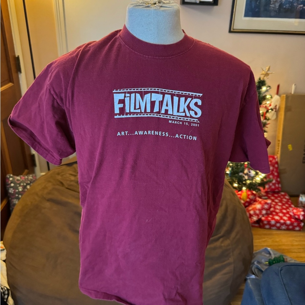 3/$10 Vintage Film Talks Shirt
